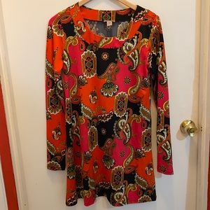 H&M A-line long sleeve stretch dress